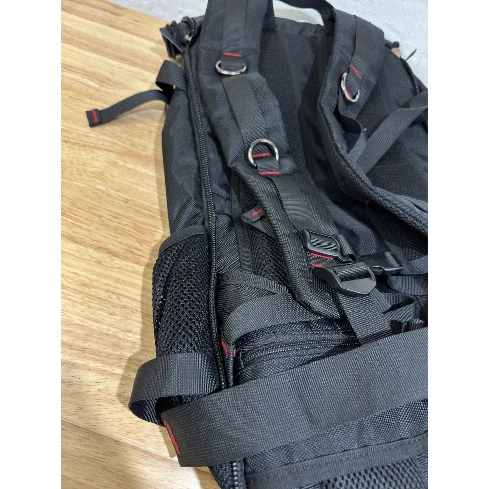 KAKA Travel Backpack, Carry On Flip to Duffel Bag EUC Black 35L